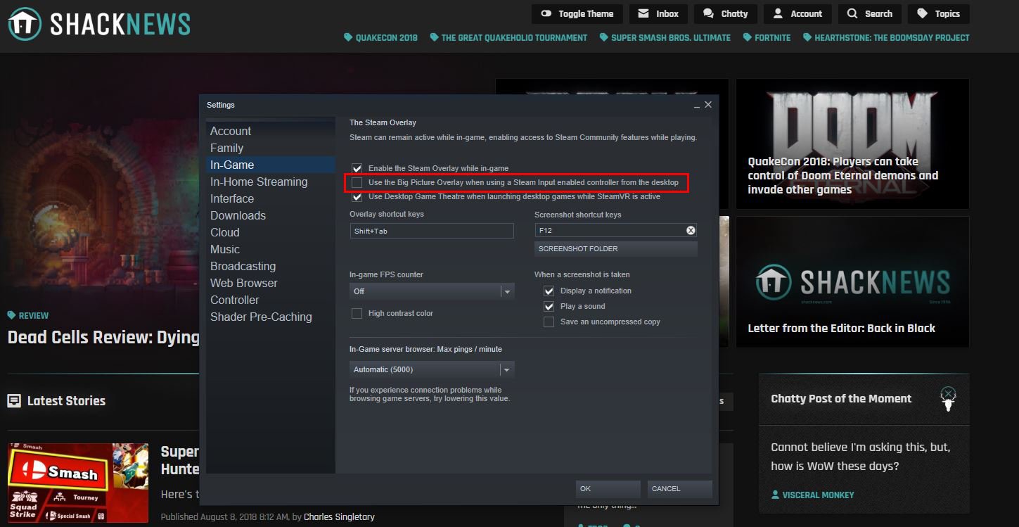 Disable Steam Overlay Launch Option